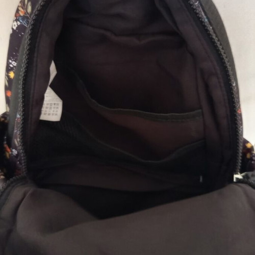Floral Mini Backpack Parfois like new, black with colorful autumn print