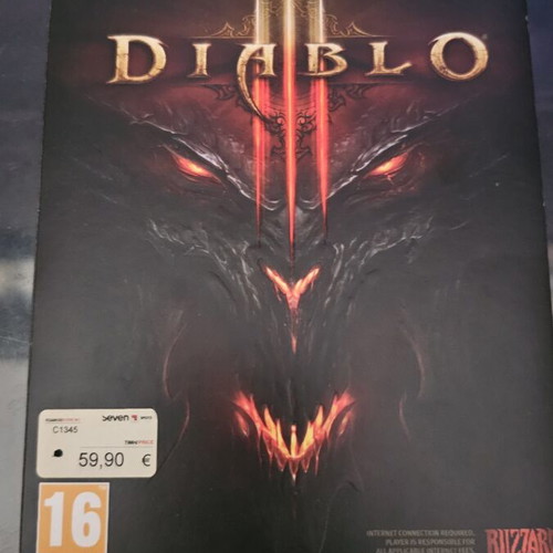 Diablo 3 PC case used, excellent condition