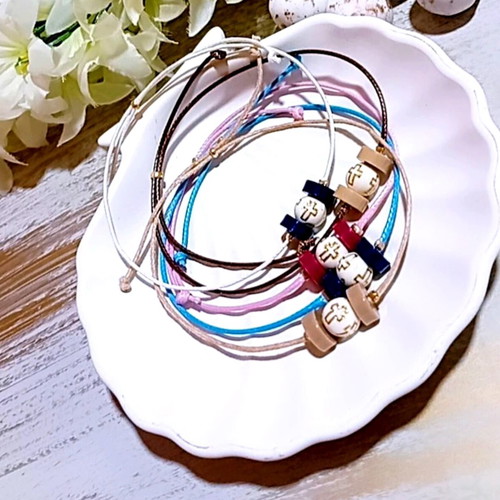 Handmade Martyrika Bracelets with Cord in Custom Colors