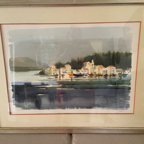 Collectible lithograph by painter Pari Preka like new