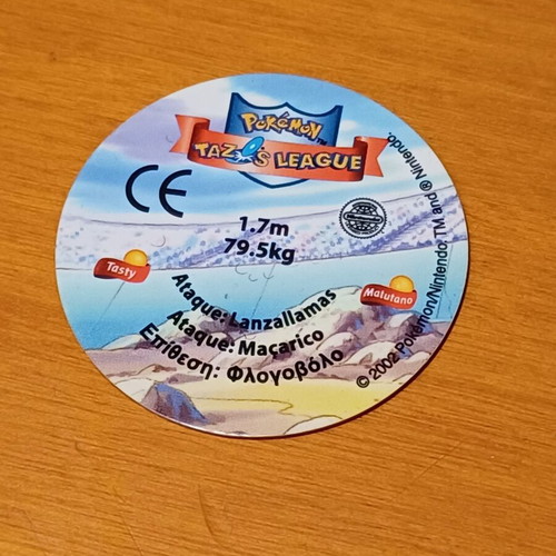 Pokemon Tazos League #157 Typhlosion collectible, like new