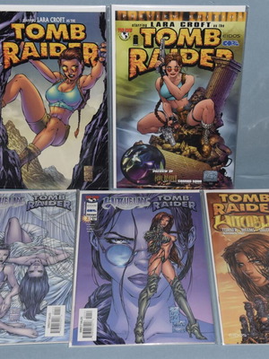Tomb Raider Witchblade comic book lot variant covers like new