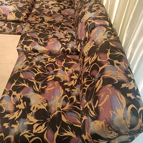 Corner sofa 6 seats used with set of 3 tables