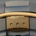 Samsonite suitcase used, blue, dimensions 42x20x24