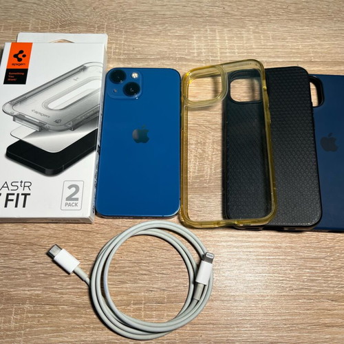 Apple iPhone 13 mini 512GB Blue 5G like new with accessories