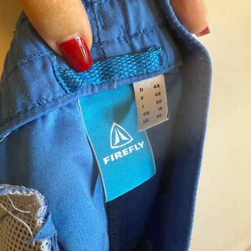 Firefly women's blue sports shorts like new with keychain