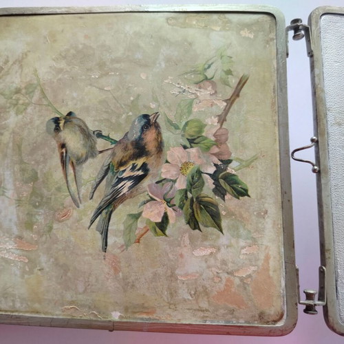 Triple Wall and Table Mirror with Bird Motif used