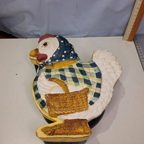 Hen papier-mâché box new 25 centimeters