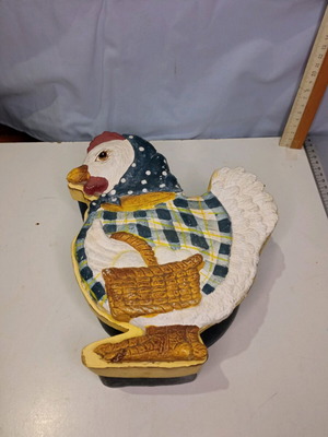 Hen papier-mâché box new 25 centimeters