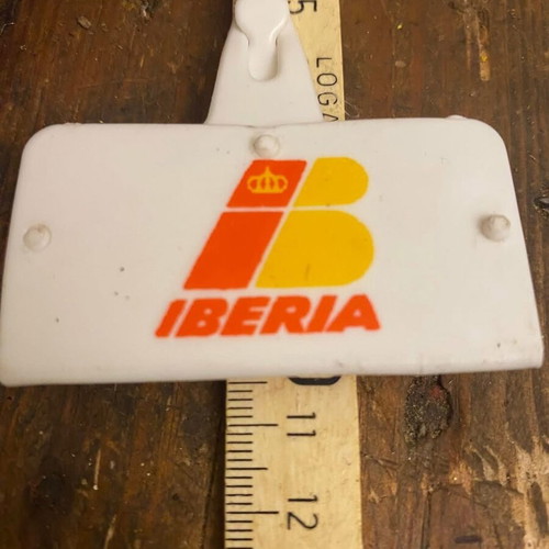 Iberia luggage tags used, set of 2 pieces