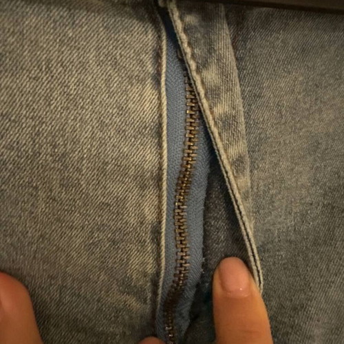 Shein flare jeans with slits at bottom like new, size XL