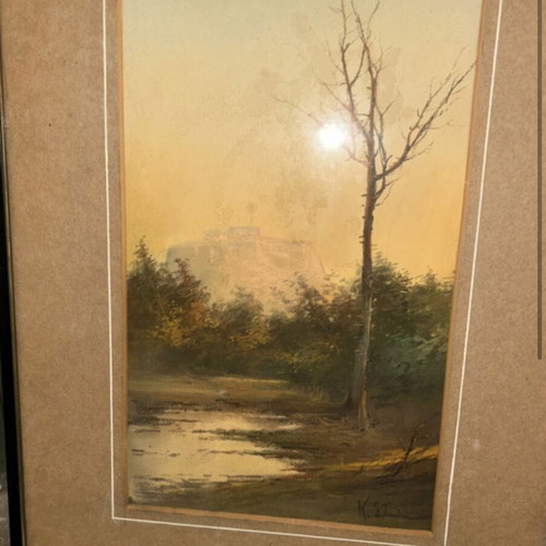 Kosmas Stathis painting like new, genuine signed artwork