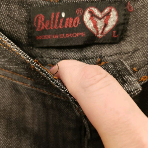 Bellino mini denim skirt like new, gray anthracite Y2K style