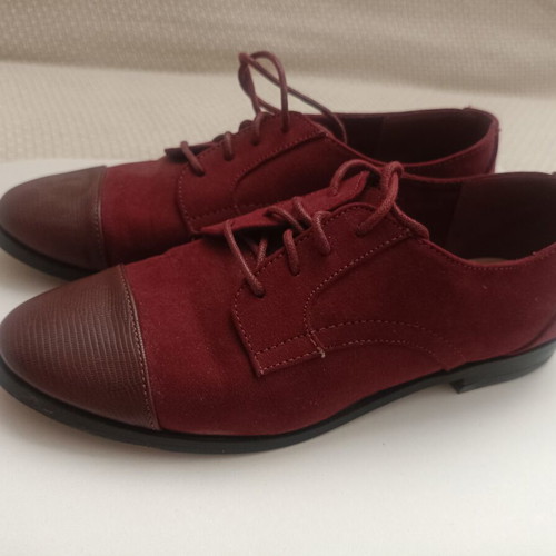 Sfera Oxford shoes size 38, like new, burgundy