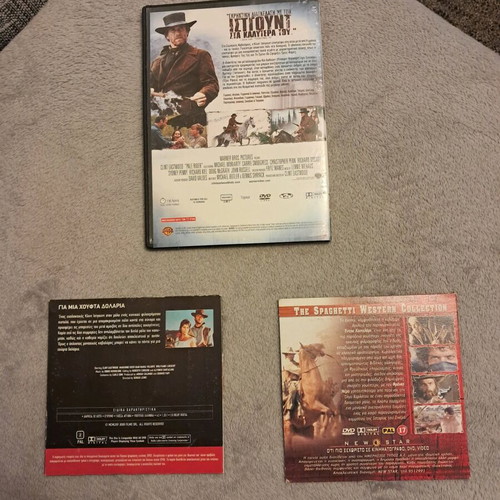 3 Western DVDs like new with subtitles