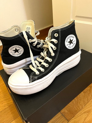 Παπούτσια Converse Chuck Taylor All Star δίπατα μαύρα νούμερο 41 μεταχειρισμένα