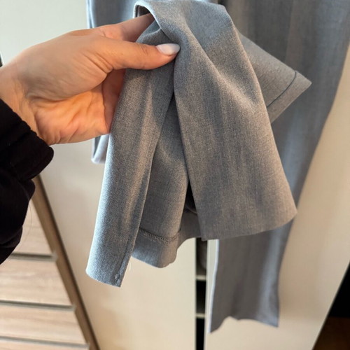 Zara pants new grey with slit at hem