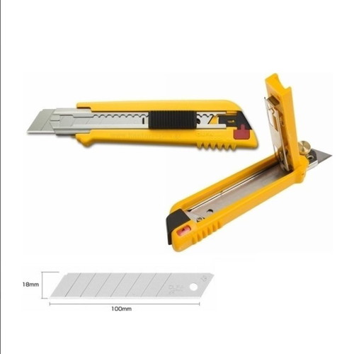 Olfa 18mm utility knife new with 3 extra replacement blades