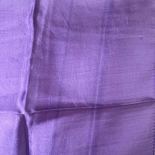 Silk pocket square used, purple