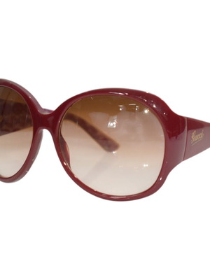 Gucci GG 2952/S oversized round sunglasses, burgundy