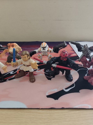 Star Wars figure collection used