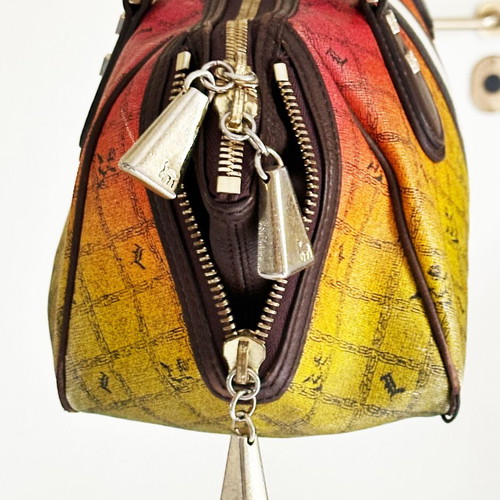 L.A.M.B Gwen Stefani shoulder bag used, vintage, 40 cm, rasta colors
