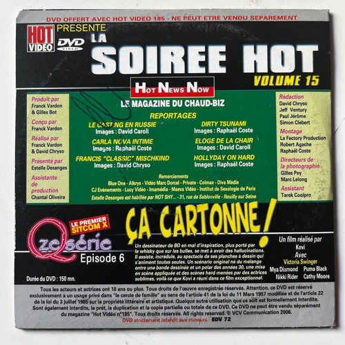 La Soiree Hot Volume 15 DVD used, romantic