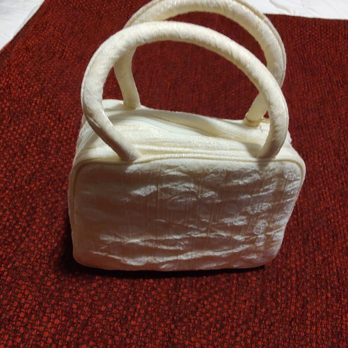 Box bag white ivory handbag new with tag
