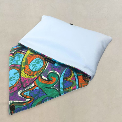Anima Celeste Oversized Clutch by t•Ana Couture in Blue
