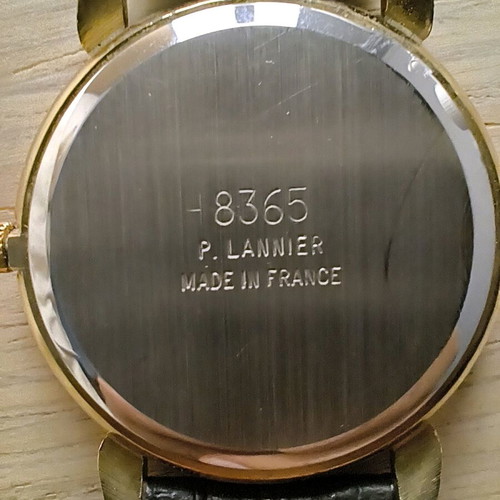 Pierre Lannier watch collectible with leather strap, like new