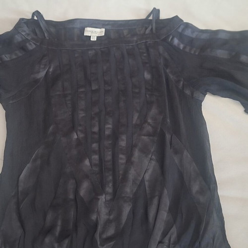 Karen Millen blouse black airy like new, size S