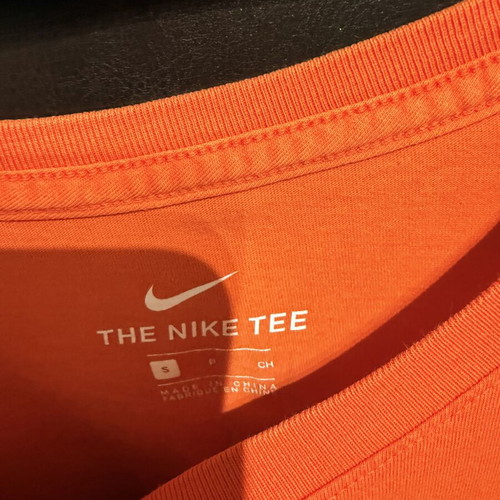 Nike men's T-shirt size S, excellent condition, blue and orange