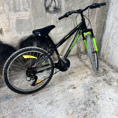 Clermont mountain bike 24 inch, black, men's