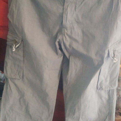 Men's summer fabric pants Weber gray checkered used, size 44