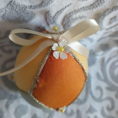 Colorful handmade decorative Easter egg 10cm like new
