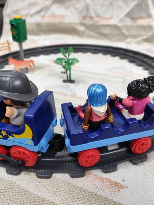 Playmobil 1.2.3 6880 Νυχτερινό Τρενάκι με Ράγες σαν καινούργιο