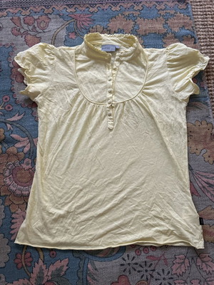 Wesc vintage ανοιχτό κίτρινο κοντομάνικο top μέγεθος Medium σαν καινούργιο