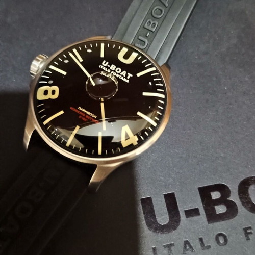 U-Boat Darkmoon 8463/B watch like new, unisex, gray and beige