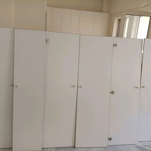 Wardrobe doors like new, off-white with hinges