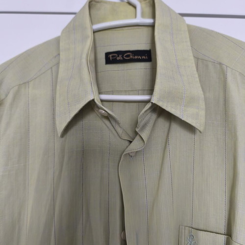 Shirt vintage used, size M, green and yellow