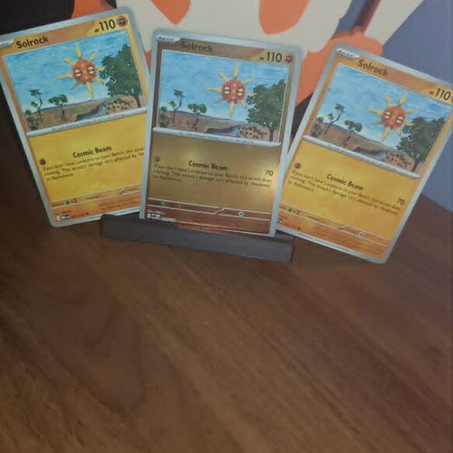 Pokemon Solrock Cards set of 3 near mint condition