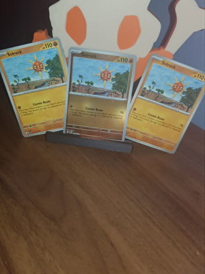 Pokemon Solrock Cards set of 3 near mint condition