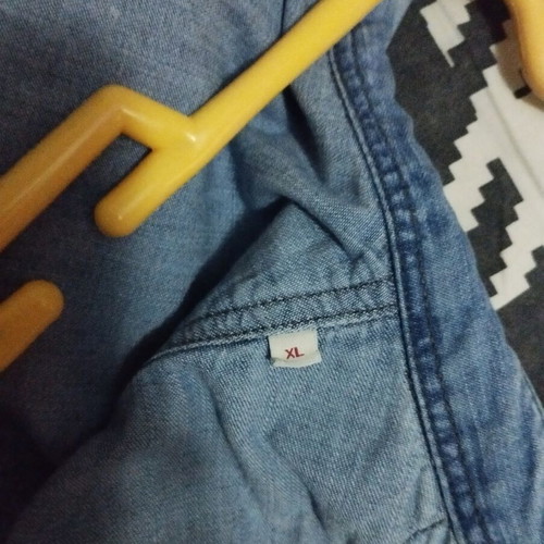Replay M4860 Western Shirt XL like new, blue denim