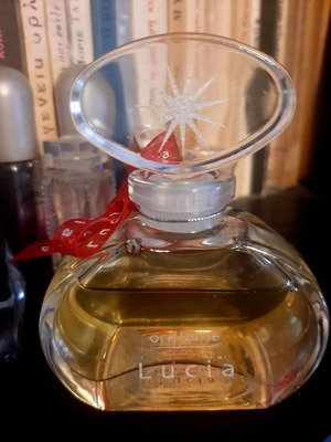 Perfume miniatures used, 5 empty and Lucia perfume gift
