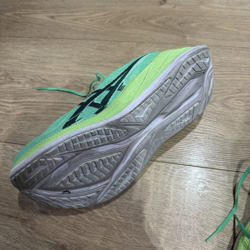 Asics Superblast 2 Ekiden running shoes, size 46, green