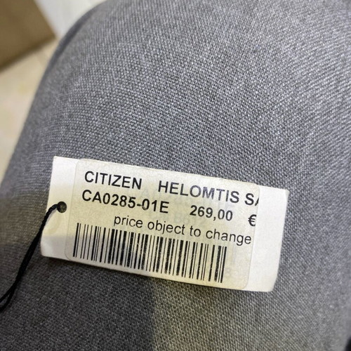 Citizen stainless steel Eco Drive watch black new
