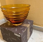 Orange crystal vase new