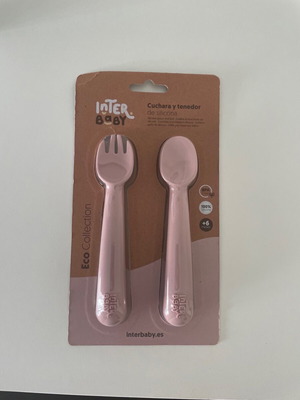 Interbaby Silicone Spoon and Fork Set New