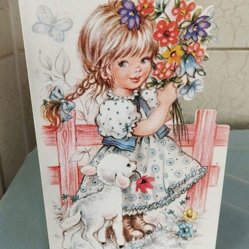 Vintage Easter greeting card new