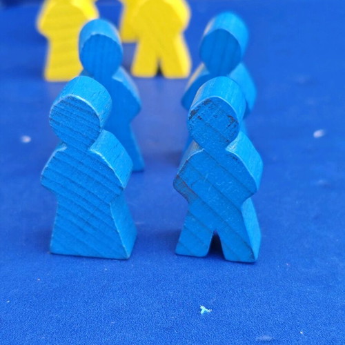 Four Seasons board game pieces used, wooden